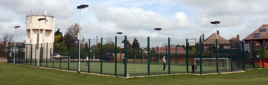 A MUGA (Multi-Use Games Area). Cotswold Tennis Courts.